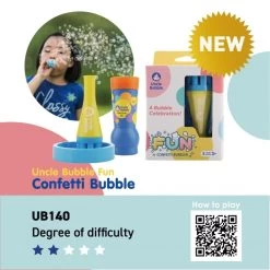 Uncle Bubble Bellenblaas Confetti Bubbels 13 Uncle Bubble Bellenblaas Confetti Bubbels -Speelgoed Kortingswinkel image 948